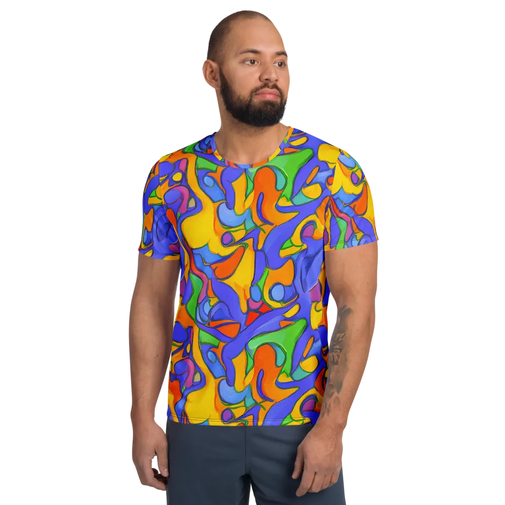 Joffe Swirl on Men's Athletic T-Shirt — Front