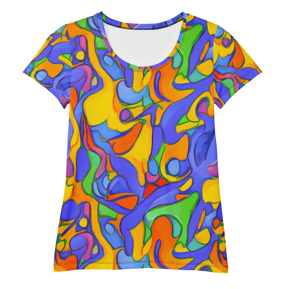 Joffe Swirl on Women's Athletic T-Shirt — Front