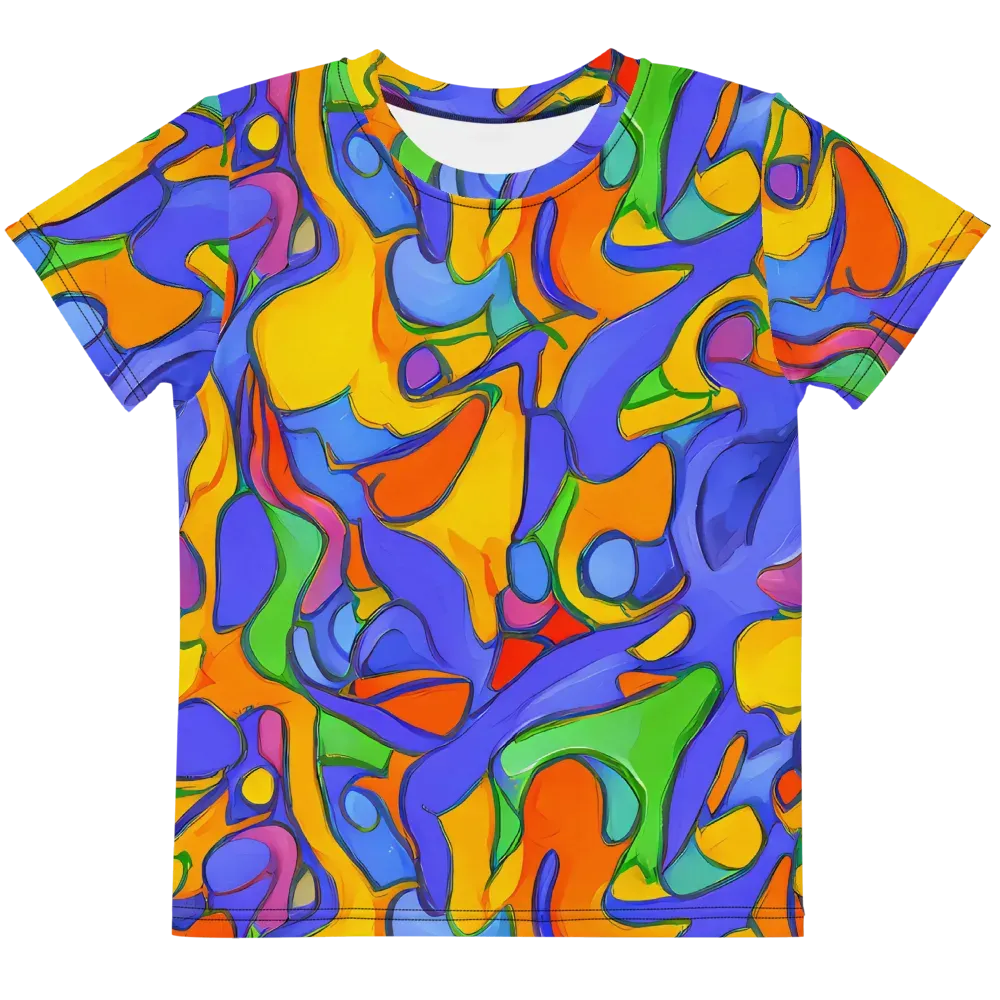 Joffe Swirl on Kids Crew Neck T-Shirt — Front