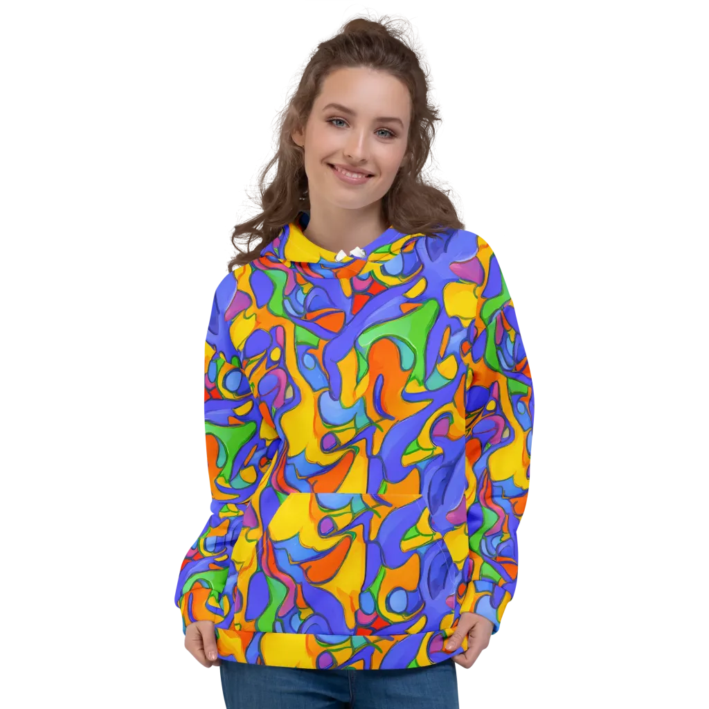 Joffe Swirl on Hoodie — Front