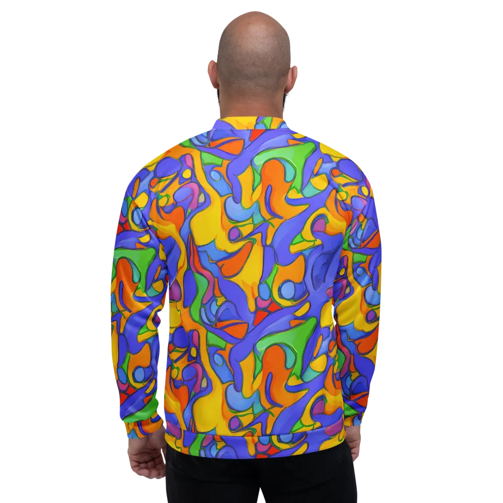 Joffe Swirl on Bomber Jacket — Back