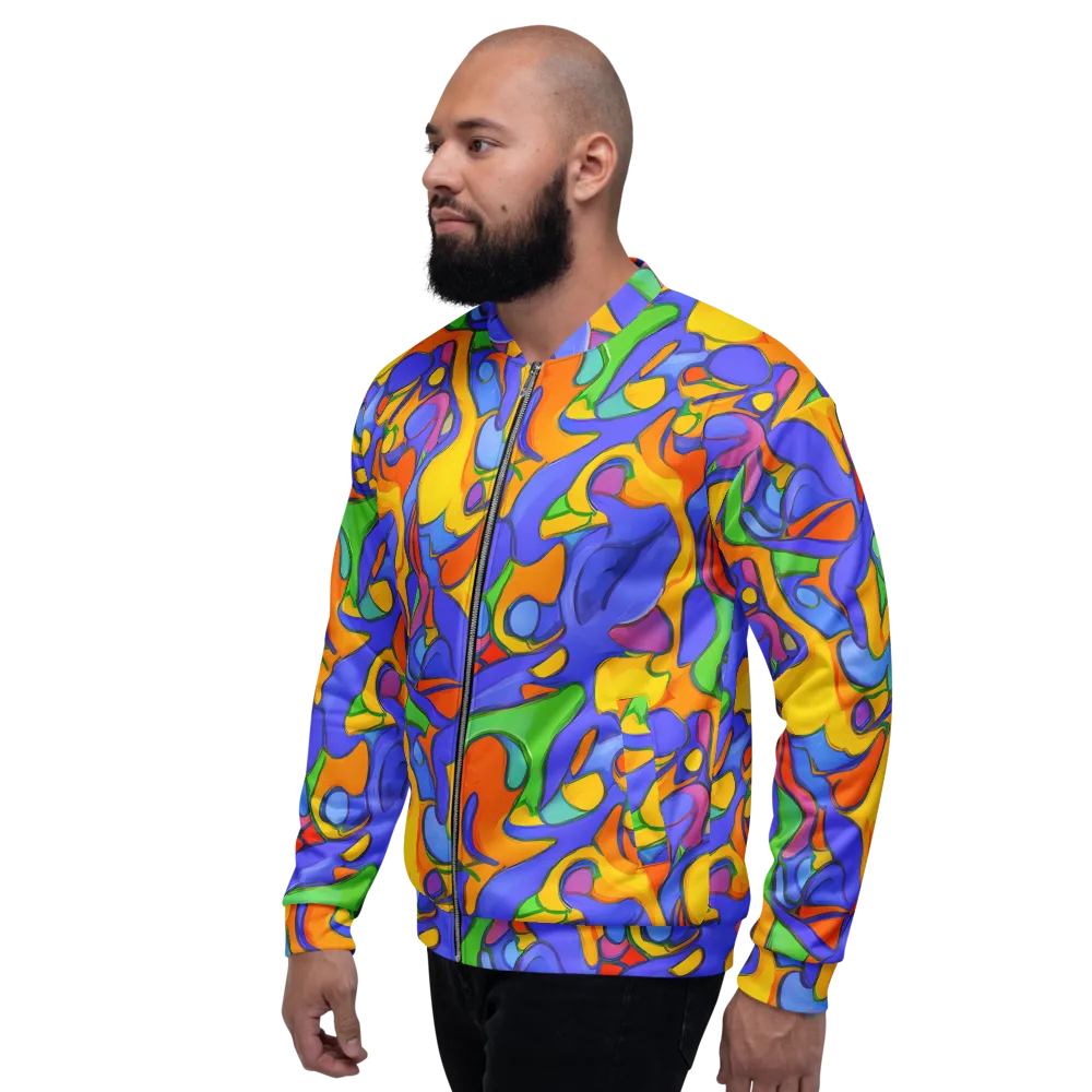 Joffe Swirl on Bomber Jacket — Left