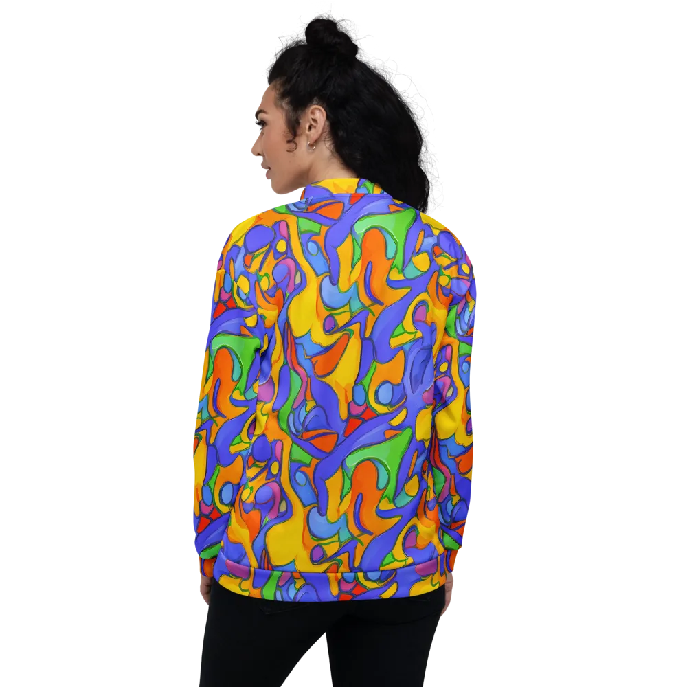 Joffe Swirl on Bomber Jacket — Back