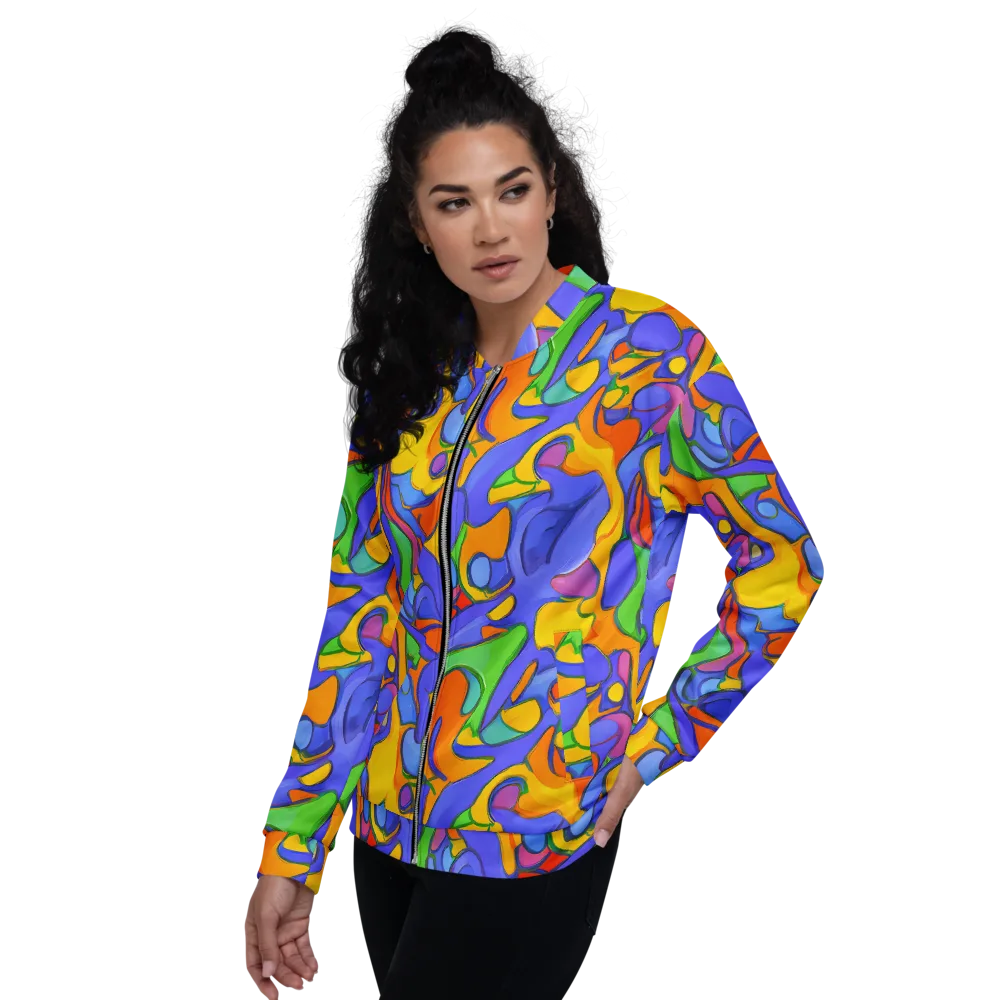 Joffe Swirl on Bomber Jacket — Left