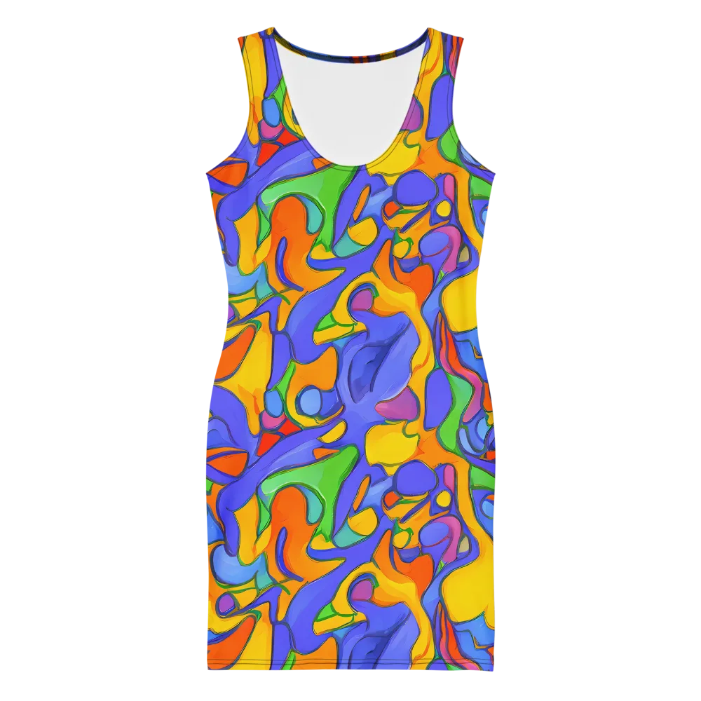 Joffe Swirl on Bodycon Dress — Front