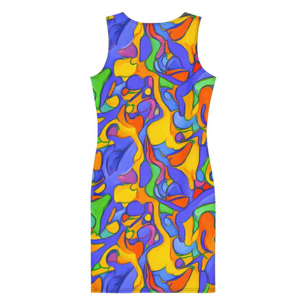 Joffe Swirl on Bodycon Dress — Back