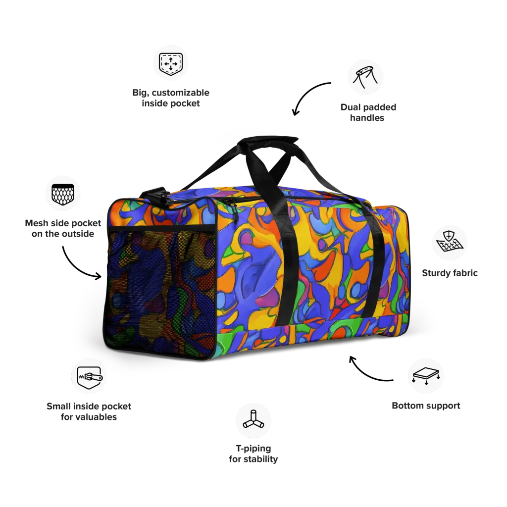 Joffe Swirl on Duffle Bag — Right Front