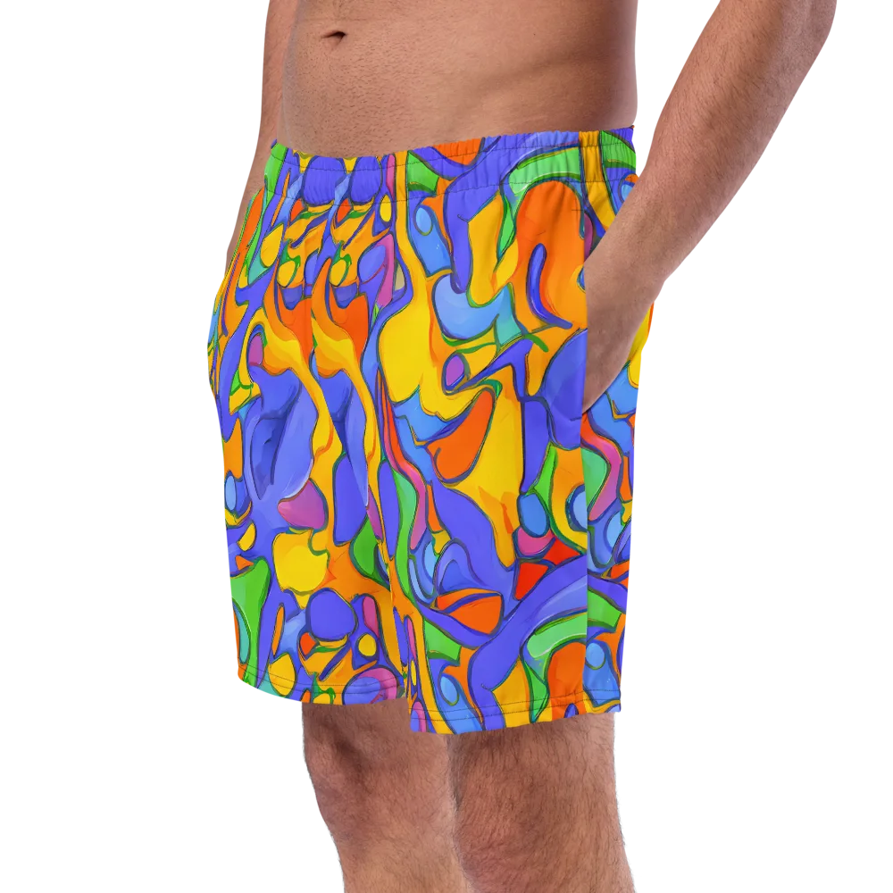 Joffe Swirl on Swim Trunks — Left Front