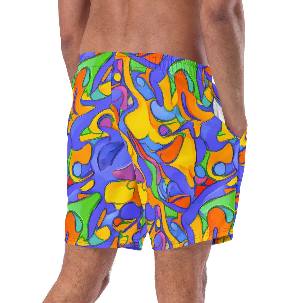 Joffe Swirl on Swim Trunks — Right Back