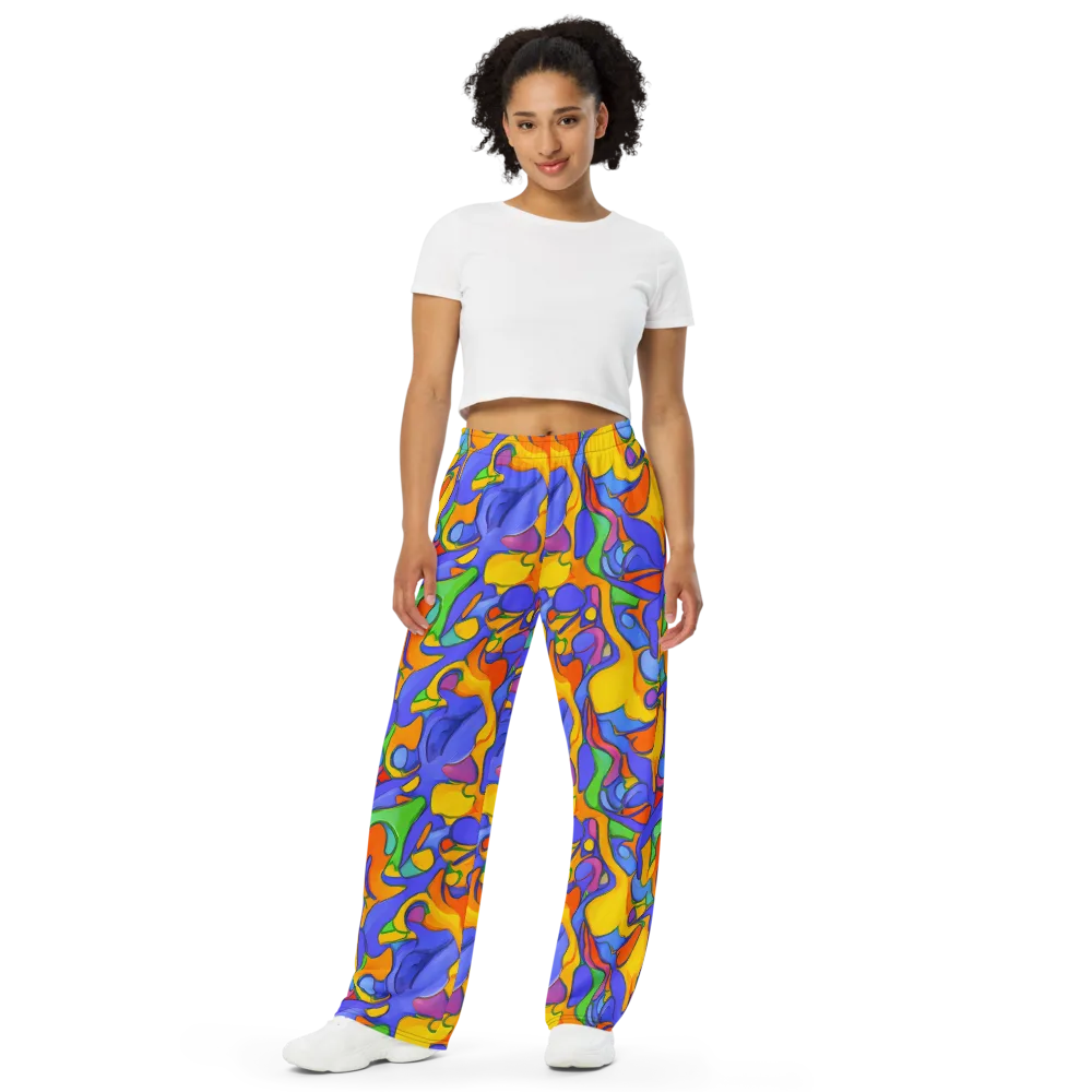Joffe Swirl on Wide-Leg Pants — Front