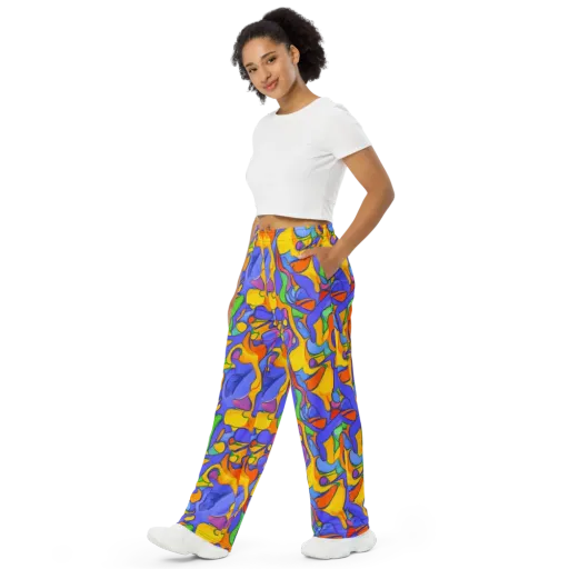 Joffe Swirl on a Wide-Leg Pants