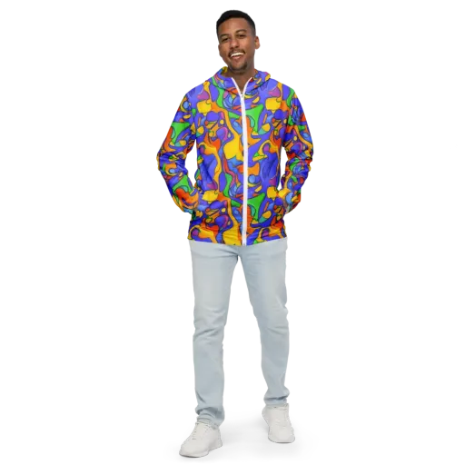 Joffe Swirl on a Men's Windbreaker