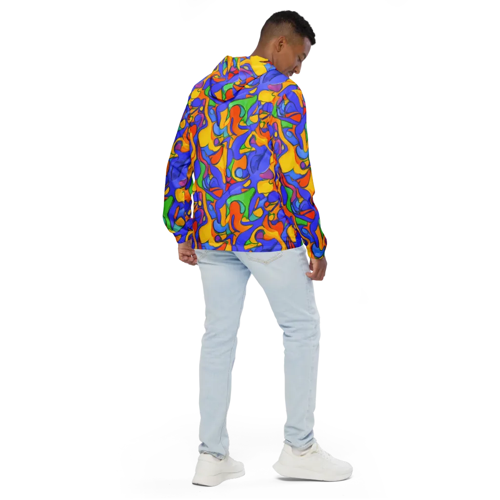 Joffe Swirl on Men's Windbreaker — Back