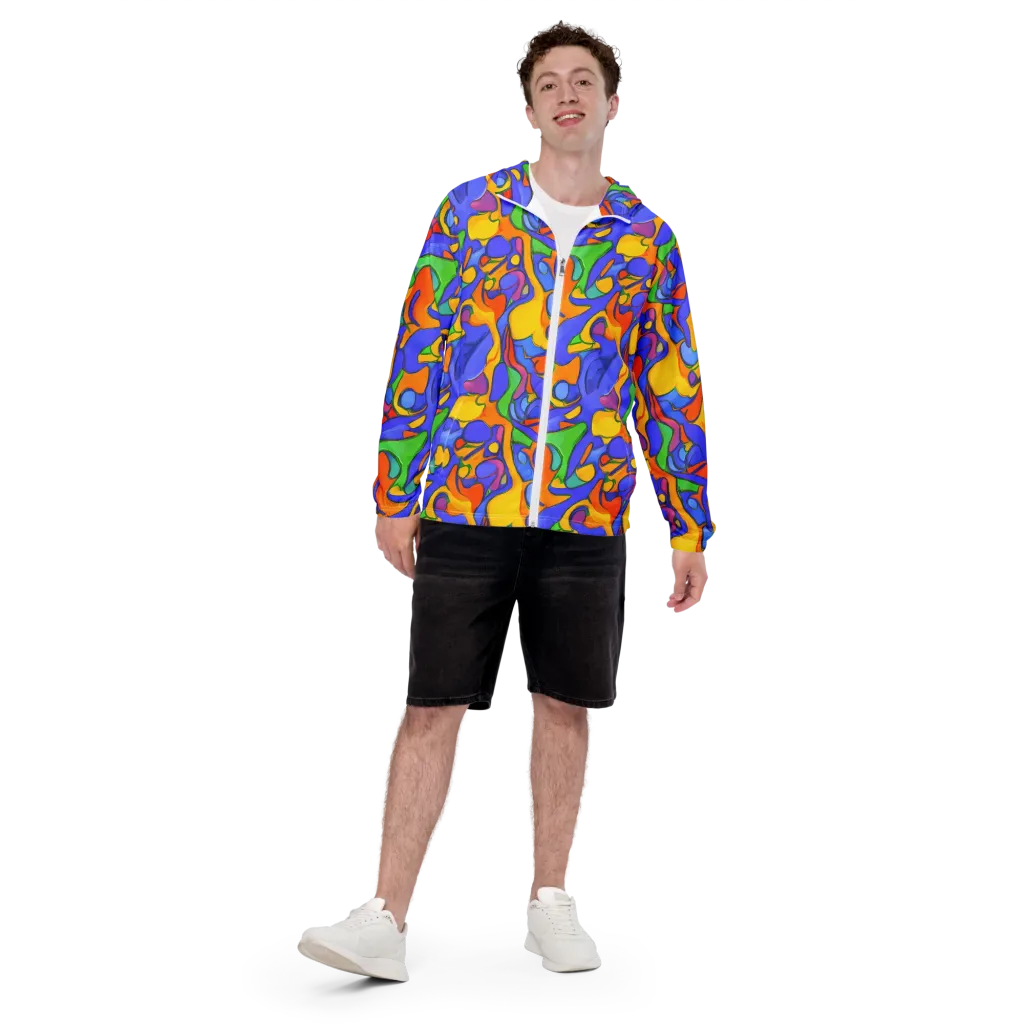 Joffe Swirl on Men's Windbreaker — Front