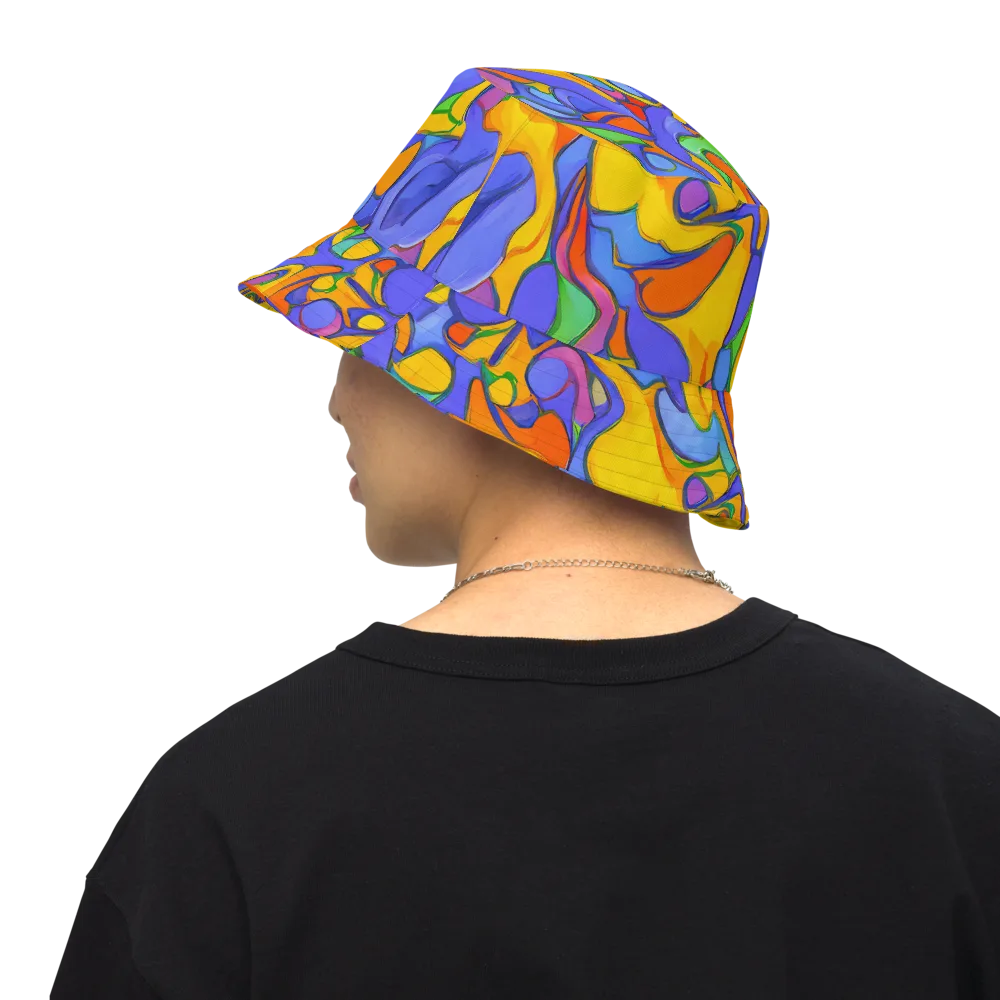 Joffe Swirl on Reversible Bucket Hat — Back Inside