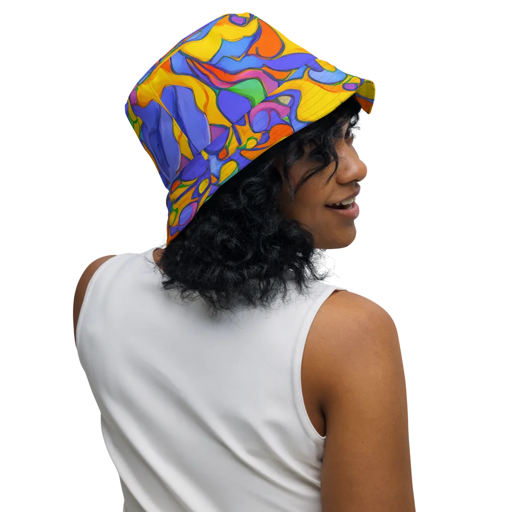 Joffe Swirl on Reversible Bucket Hat — Right Outside