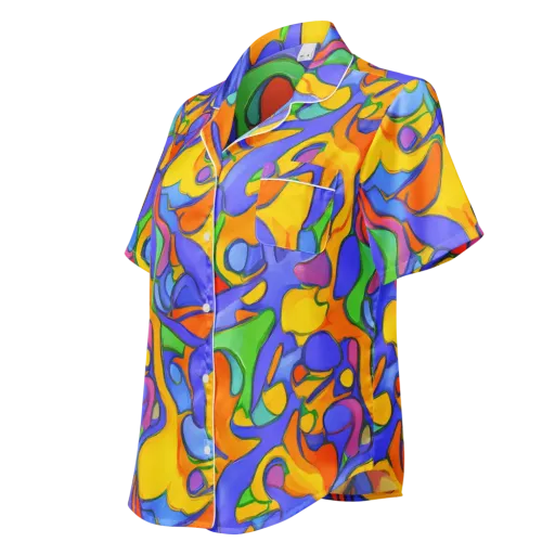 Joffe Swirl on a Women's Short Sleeve Pajama Top