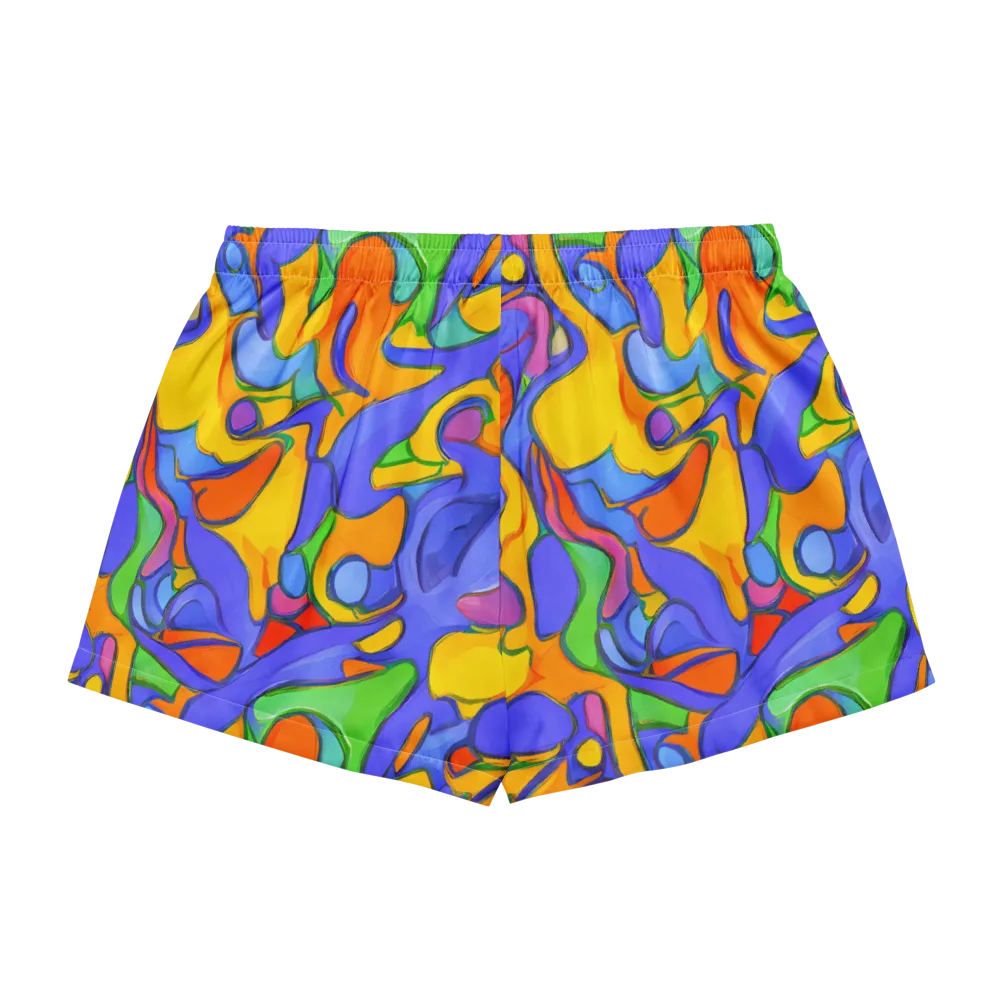 Joffe Swirl on Women's Pajama Shorts — Back
