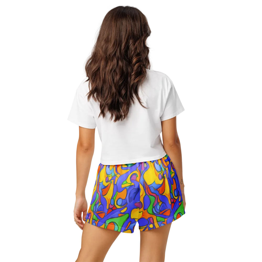 Joffe Swirl on Women's Pajama Shorts — Back