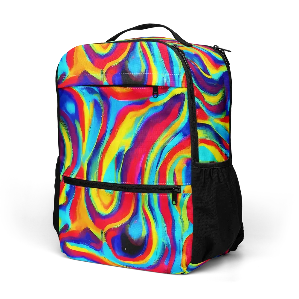 Stael Swirls on Utility Backpack — Left Front