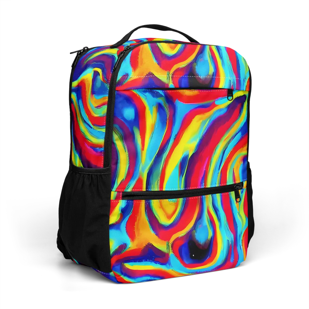 Stael Swirls on Utility Backpack — Right Front