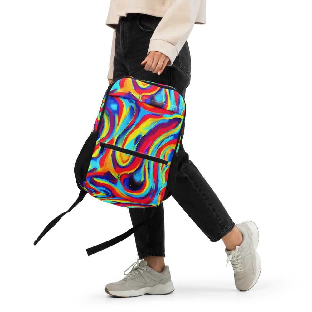 Stael Swirls on Utility Backpack — Front