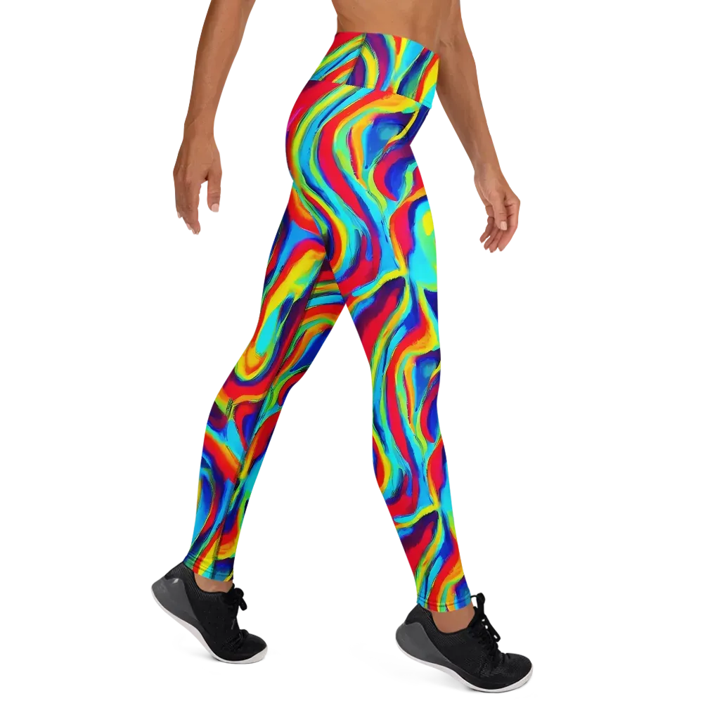 Stael Swirls on Yoga Leggings — Right