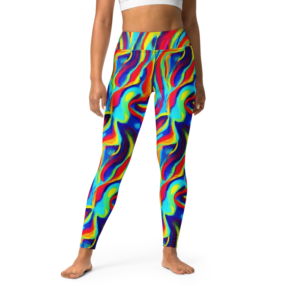 Stael Swirls on Yoga Leggings — Front