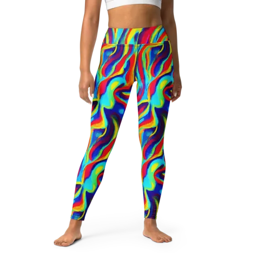 Stael Swirls on a Yoga Leggings
