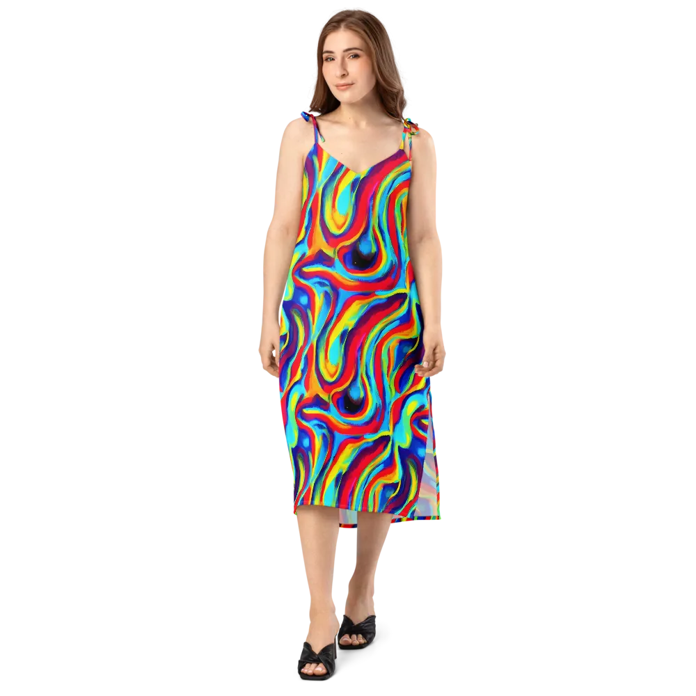 Stael Swirls on Slip Dress — Front