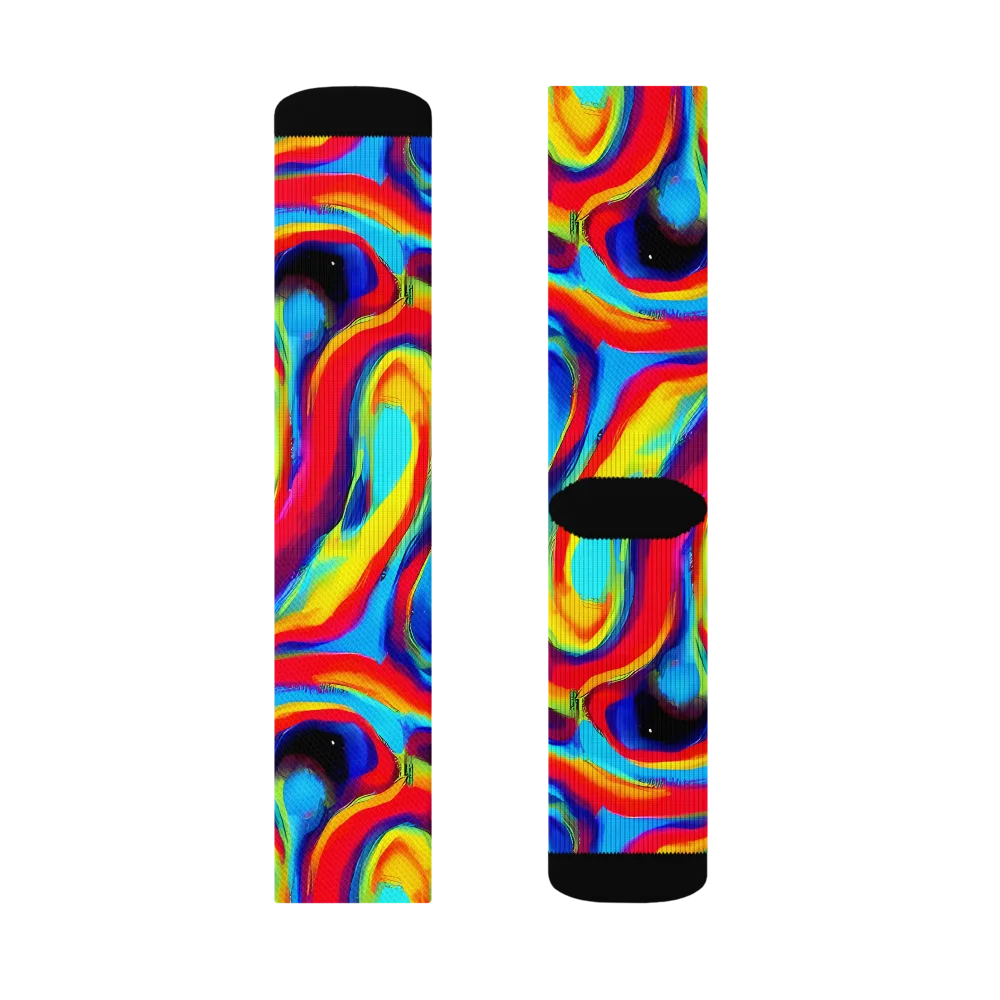 Stael Swirls on Socks — Left Sock