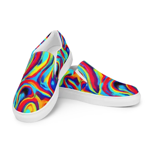 Stael Swirls on a Women's Slip-On Canvas Shoes