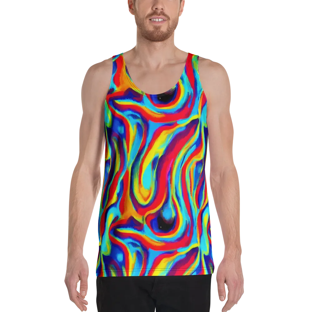 Stael Swirls on Men's Tank Top — Front