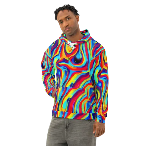 Stael Swirls on a Cotton Hoodie