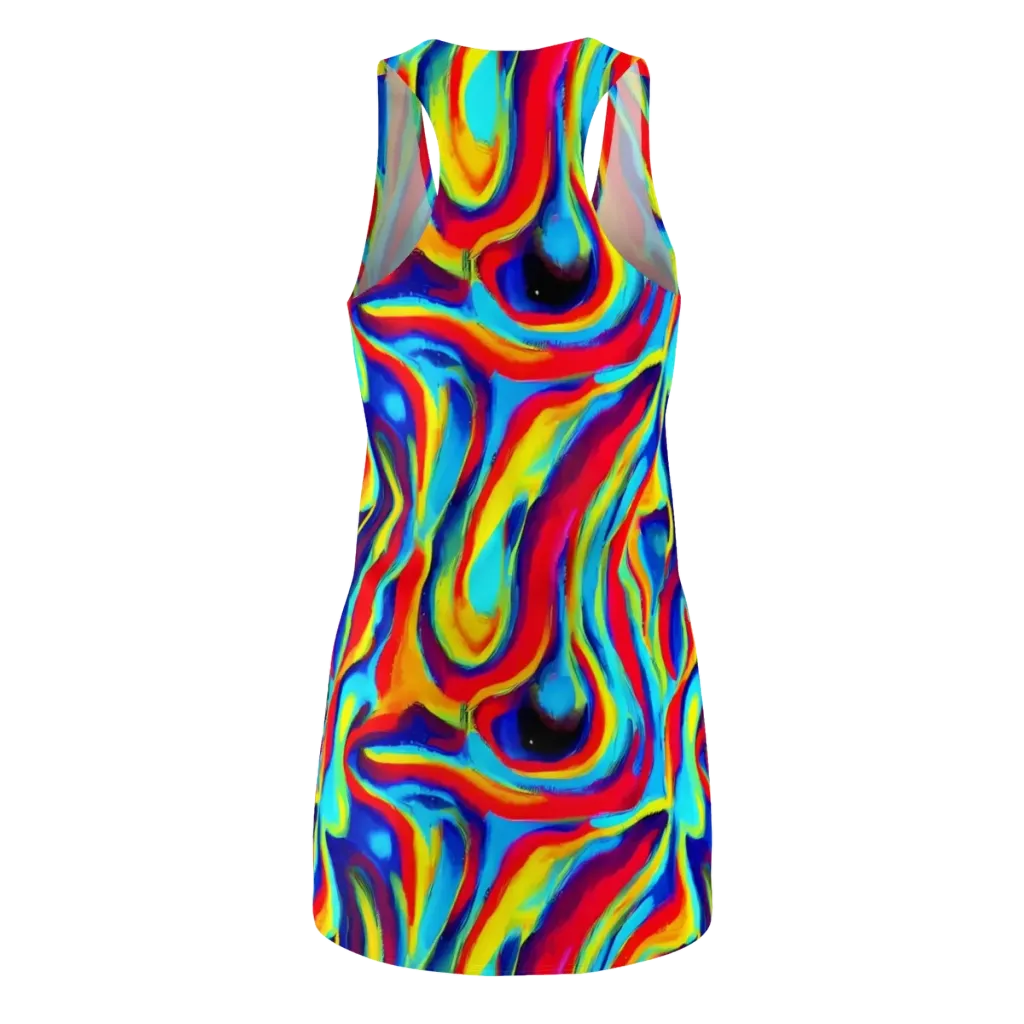 Stael Swirls on Racerback Dress — Back