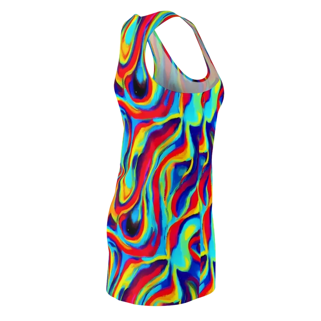 Stael Swirls on Racerback Dress — Back Side