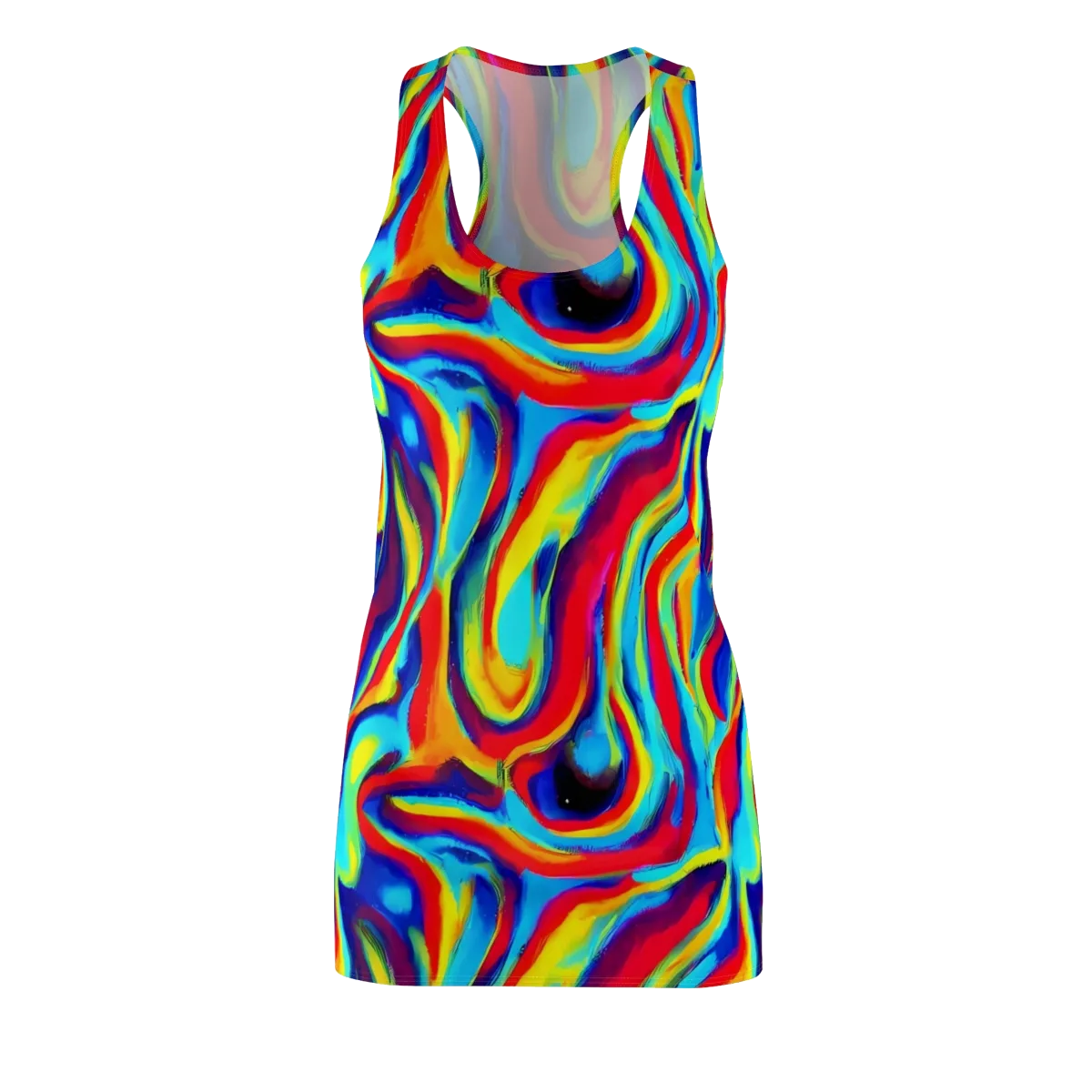 Stael Swirls on Racerback Dress — Front