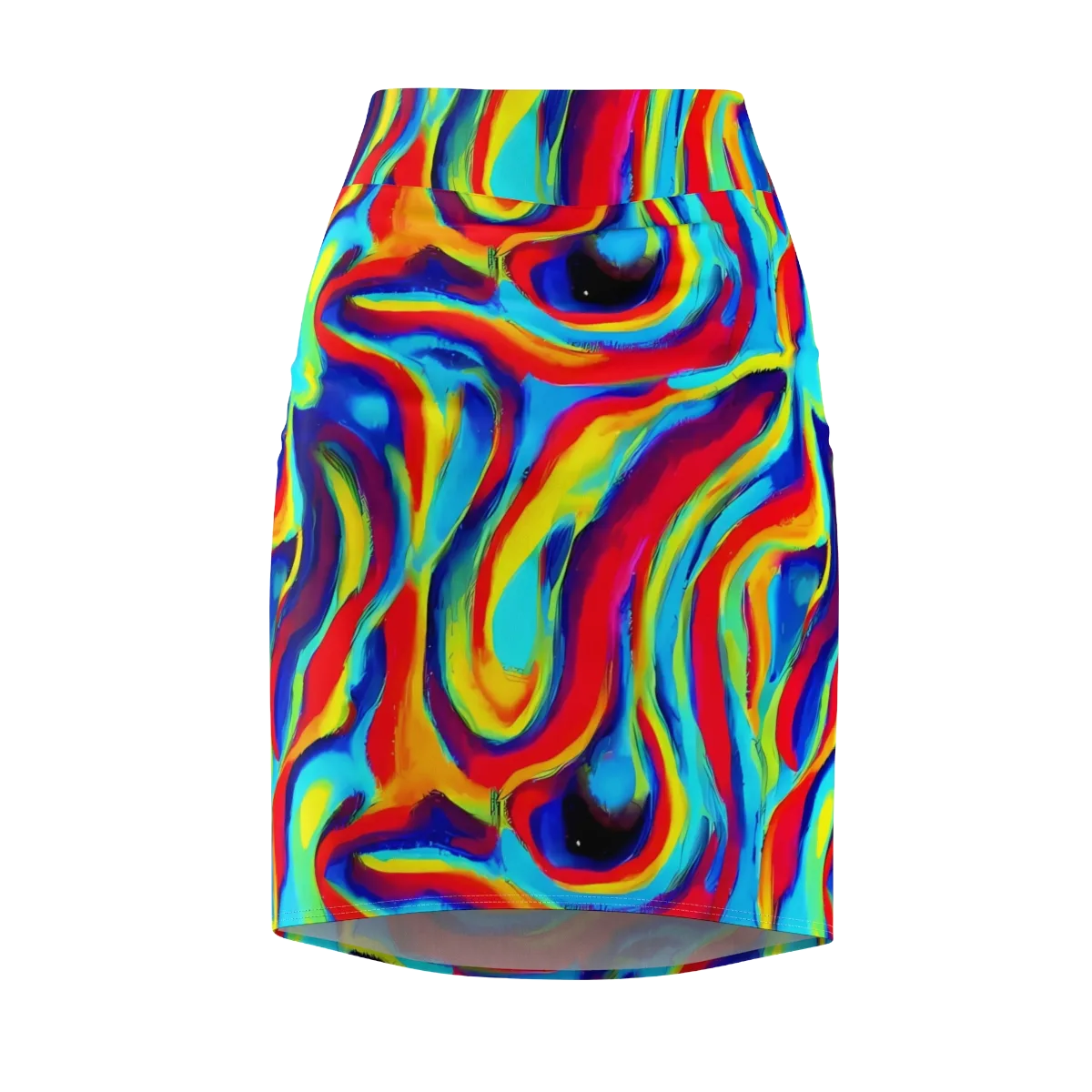 Stael Swirls on Pencil Skirt — Front