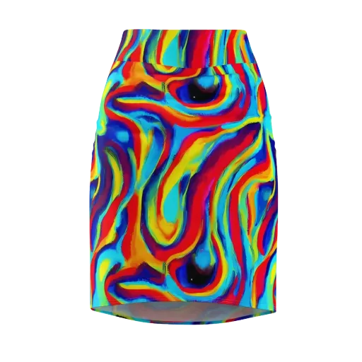 Stael Swirls on a Pencil Skirt
