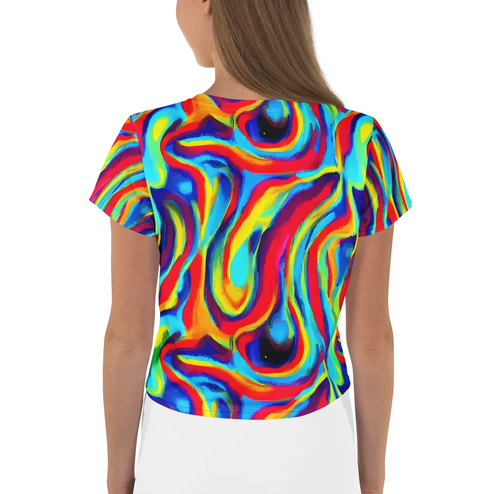 Stael Swirls on Crop Tee — Back