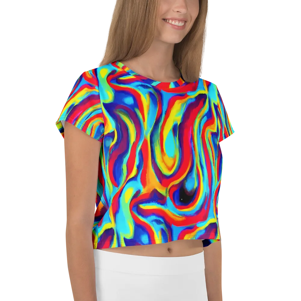 Stael Swirls on Crop Tee — Right