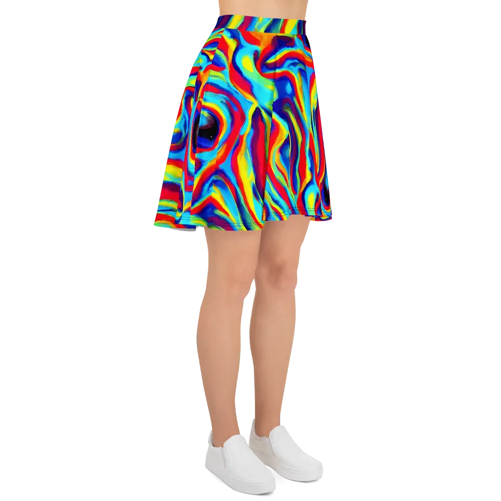 Stael Swirls on Skater Skirt — Right