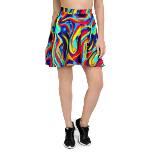 Stael Swirls on a Skater Skirt