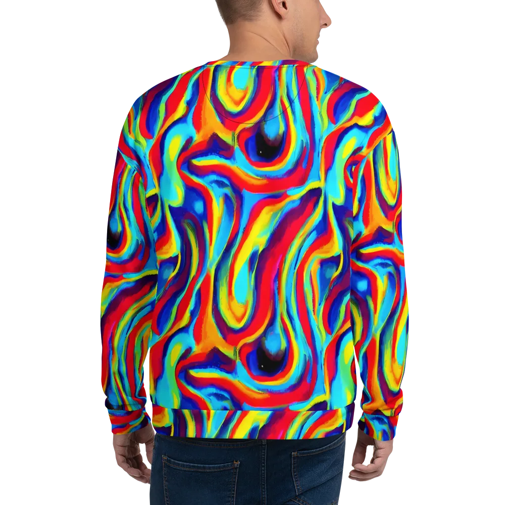 Stael Swirls on Sweatshirt — Back
