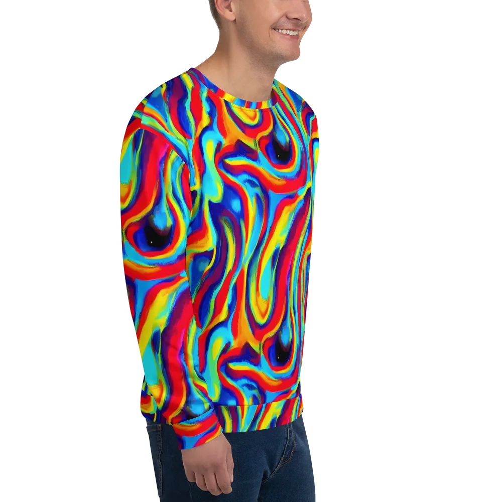 Stael Swirls on Sweatshirt — Right Front