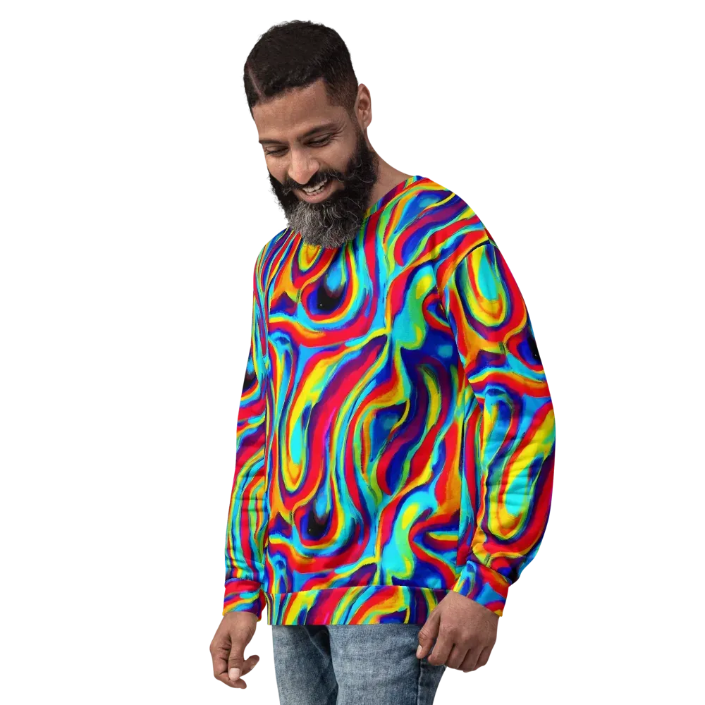 Stael Swirls on Sweatshirt — Left Front