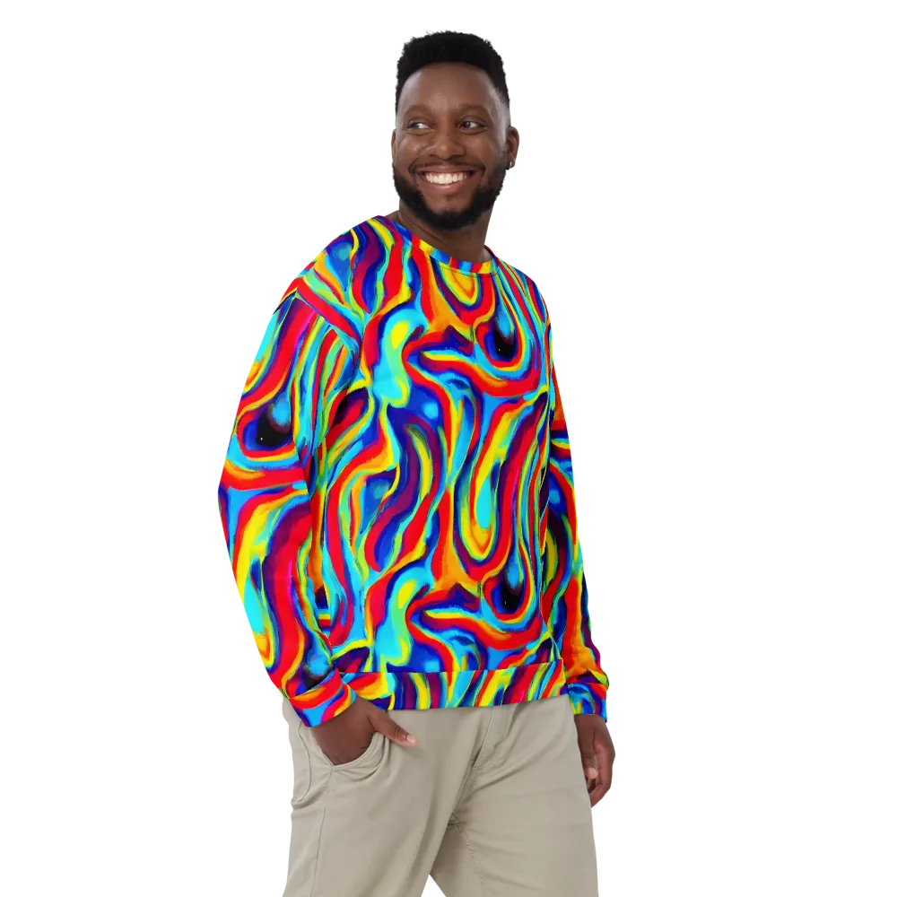 Stael Swirls on Sweatshirt — Front