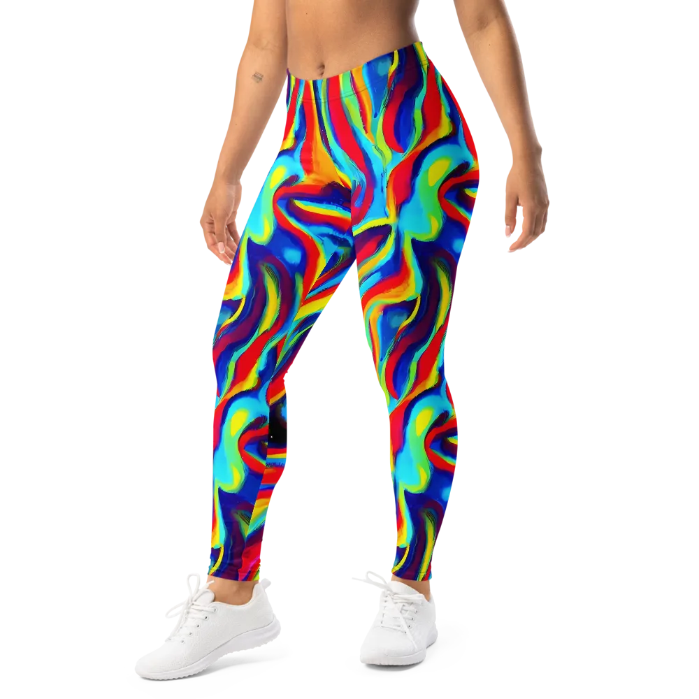 Stael Swirls on Leggings — Left Front