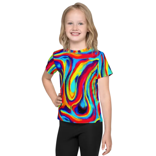Stael Swirls on a Kids Crew Neck T-Shirt