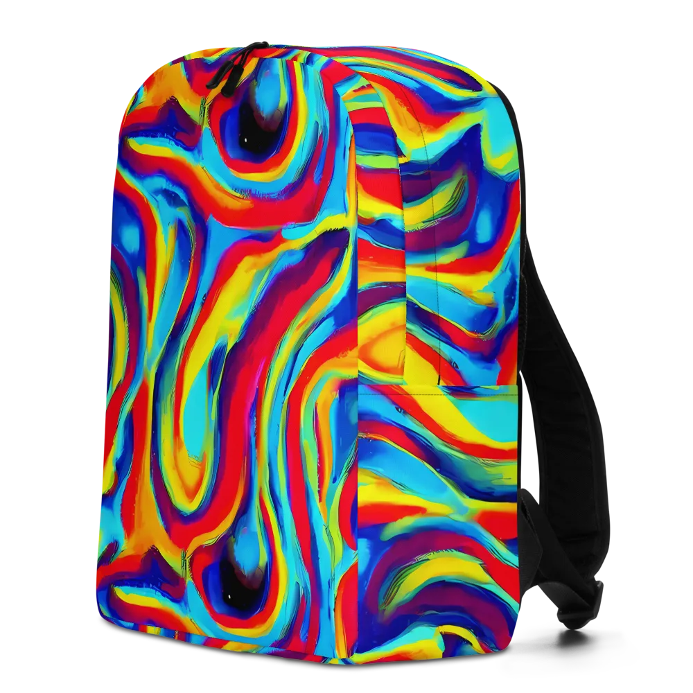 Stael Swirls on Minimalist Backpack — Left